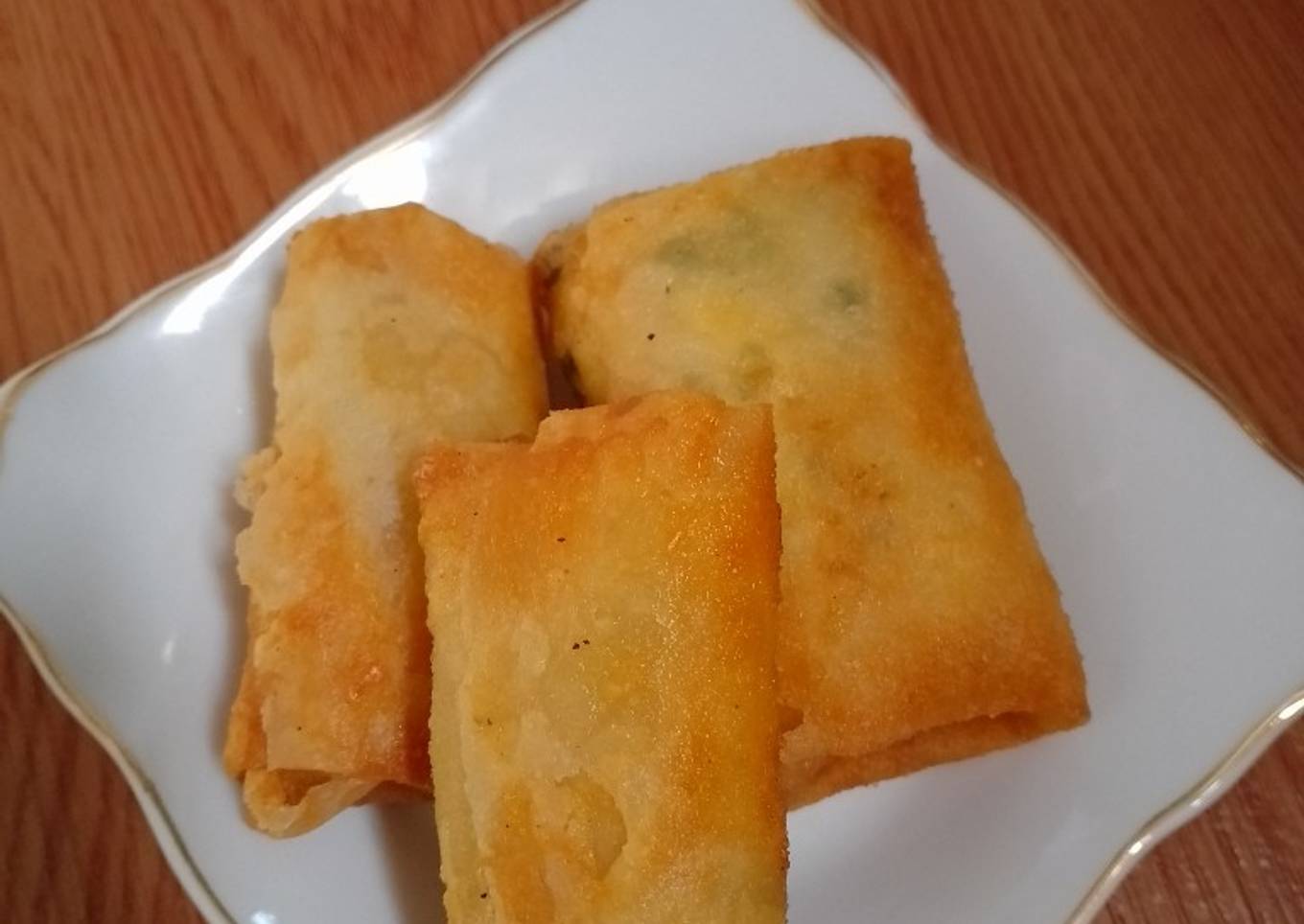 Kroket tahu dan sayuran