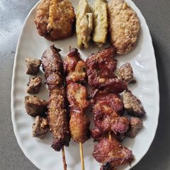 Pork and Chicken Skewers A picture of Pork and Chicken Skewers.