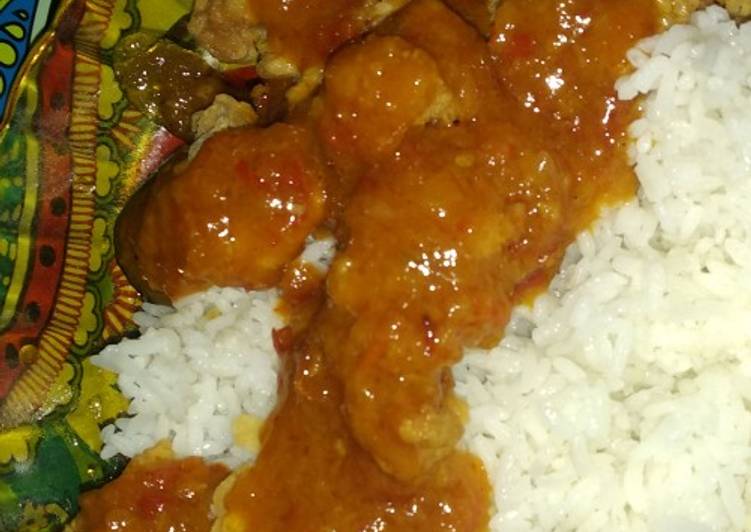 Ayam fillet Crispy Saos Padang