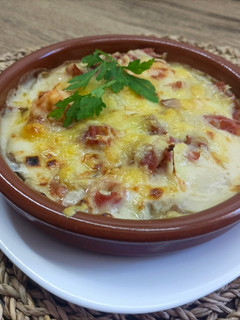 Una foto de Berenjena gratinada