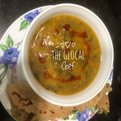 A picture of Dal palak.