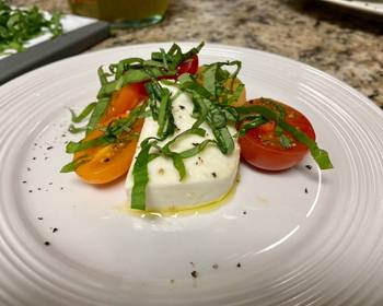 Unique Cuisine Fine Caprese Salad Savory Delicious