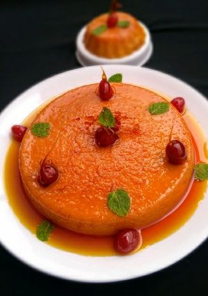 A picture of Caramel Custard Pudding.