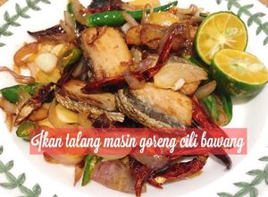 Gambar 👩‍🍳Ikan Talang Masin goreng Cili bawang