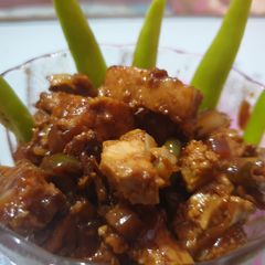 A picture of Soya Paneer Chilli.