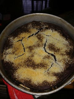 Una foto de Torta de chocolate y banana