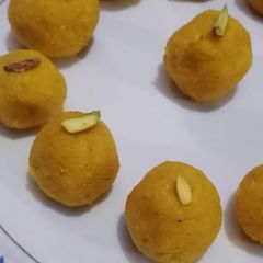 A picture of Coconut mango balls.