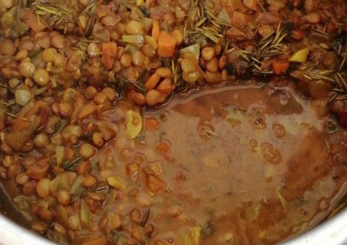 Lentejas de verduras