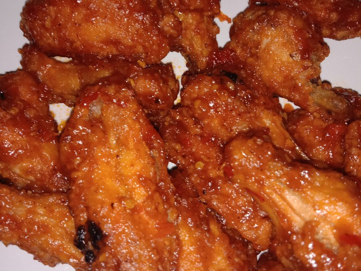 Cara Gampang Menyiapkan Spicy chicken wings kriuk, Lezat