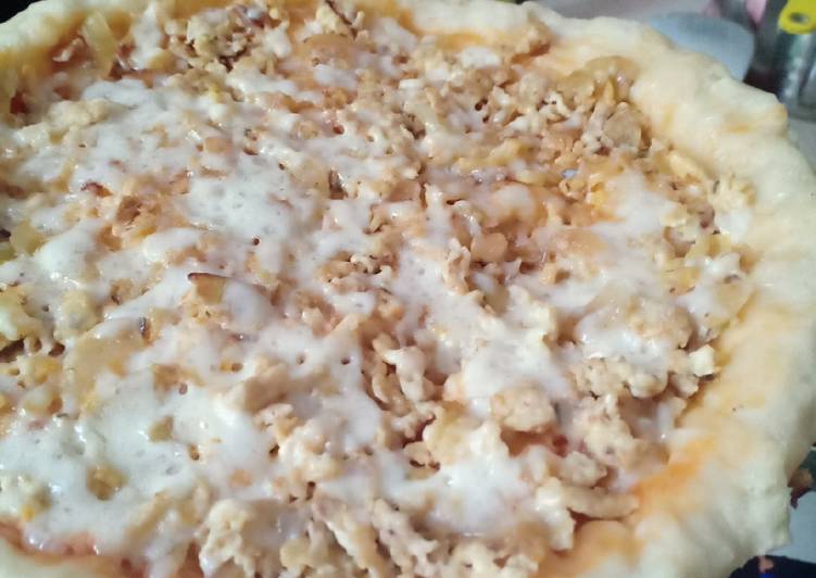 Resep Pizza ekonomis teflon tanpa daging tanpa sosis 😉 Anti Gagal