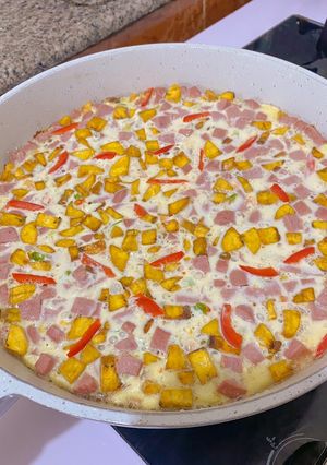 A picture of Plantain fritata.