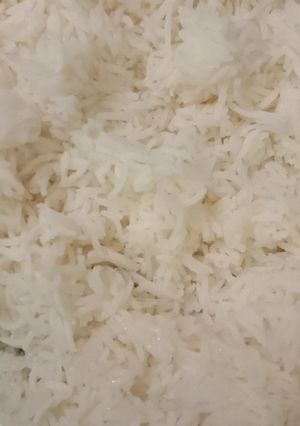 A picture of Plain rice.