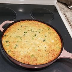 A picture of Broccoli Cheese Cornbread.