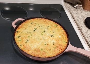 Popular Cuisine Broccoli Cheese Cornbread Restaurant Style