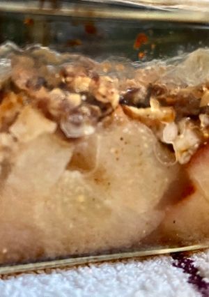 Una foto de Crumble de pera saludable