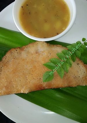 A picture of South Indian Dosa.