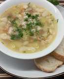 Курячий суп з заварними галушками