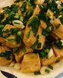 Đậu chiên sốt mỡ hành