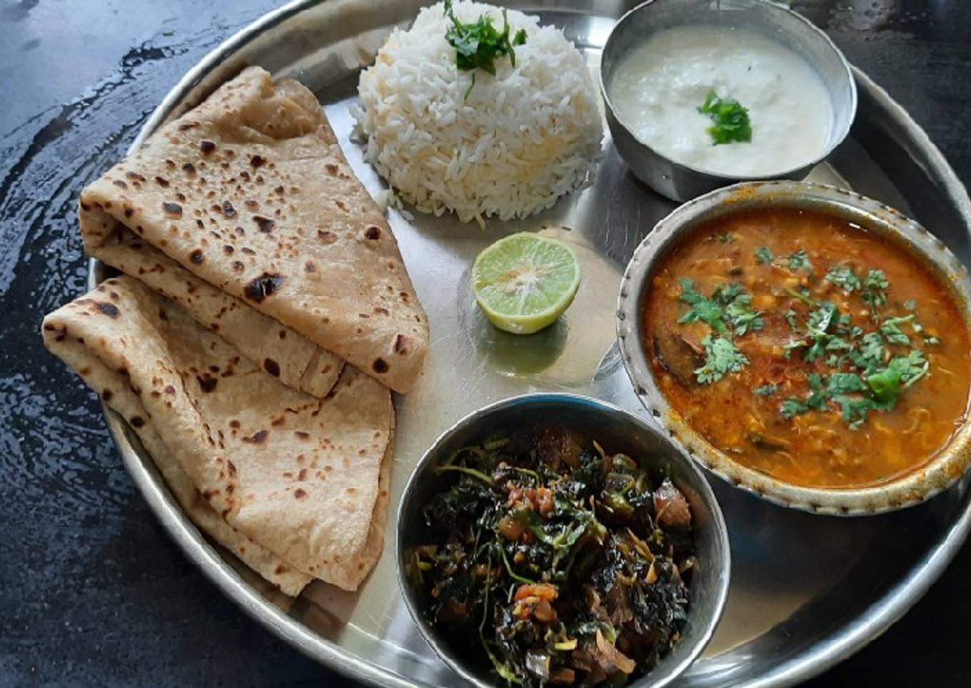 Veg lunch thali