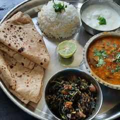 Veg lunch thali A picture of Veg lunch thali.