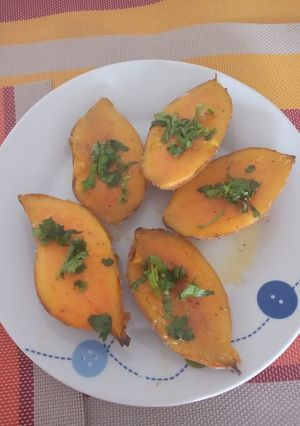 Una foto de Camotes al horno