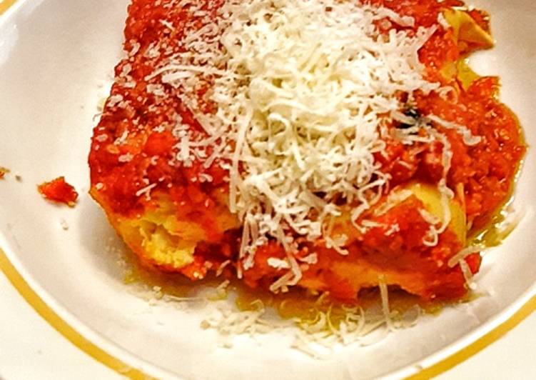 Simple Way to Make Ultimate Crepes ripiene di Patate e Ricotta al Pomodoro