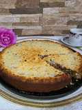 Tarta de coco y dulce de leche
