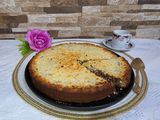 Tarta de coco y dulce de leche