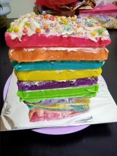 Foto resep Rainbow Cake Kukus