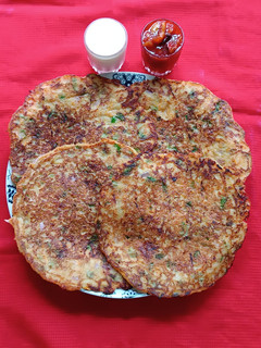 A picture of Sattu Pancake (Using Sattu Premix).
