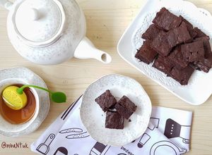 Foto resep Brownies Praktis (pakai selai cokelat Goldenfill + 4 bahan saja)