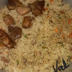 A picture of Dirty coconut rice.