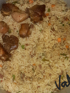 A picture of Dirty coconut rice.
