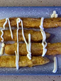 Una foto de Espárragos blancos fritos