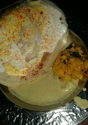 A picture of #GA4#egg dosa.