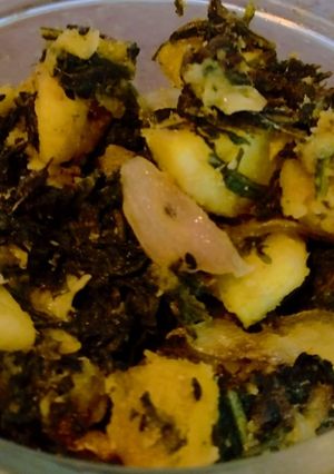 আলু মেথি ভাজা (aloo methi bhaja recipe in Bengali) রেসিপির প্রধান ছবি