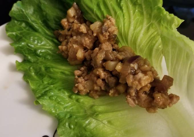 Lettuce pork wrap