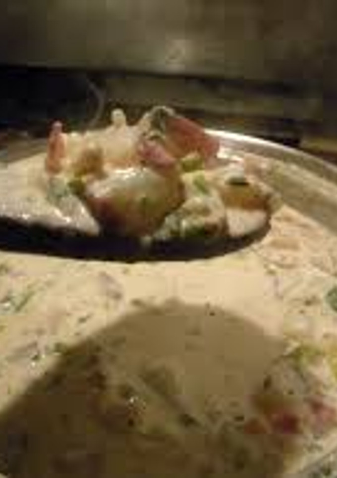 A picture of Ed's Easy Clam Chowder.