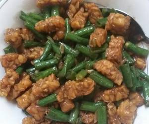 Resep mudah Kacang panjang oseng tempe Enak Sederhana