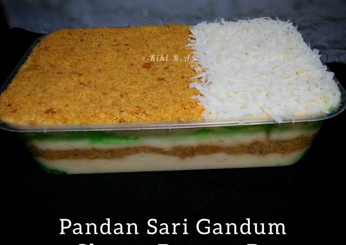 Resep Pandan Sari Gandum Cheese Dessert Box Anti Gagal