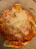 Ravioli mezzelune ricotta-speck-noci