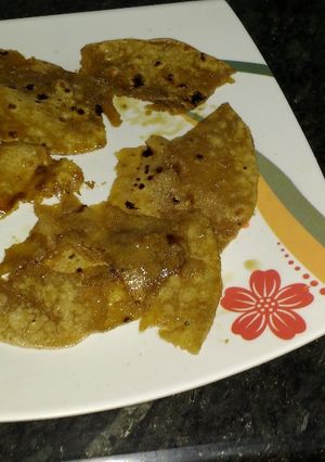 A picture of Jaggery Roti.