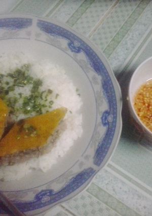 Hình của món Cơm Chả hấp !.