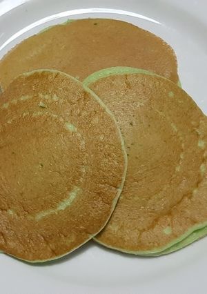 Foto resep Japanese Souffle Pancake (pandan)