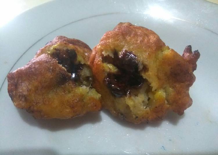 Godok pisang coklat lumer