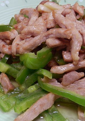 《好菜網》青椒炒肉絲 的食譜成品照片