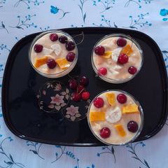 A picture of Fruit Custard.