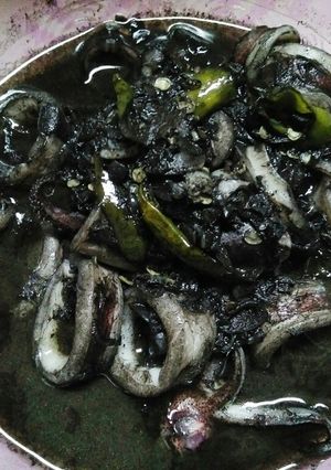 Foto resep Cumi Hitam Lombok Ijo