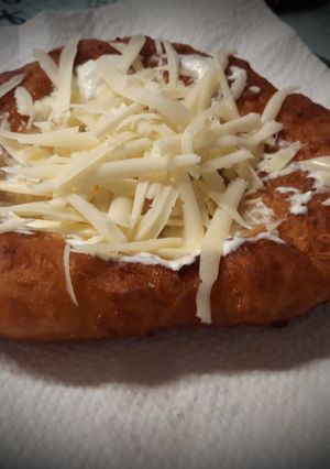 Igazi békebeli lángos recept fotója
