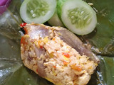 Pepes tahu kuning ikan asin jambal/balur